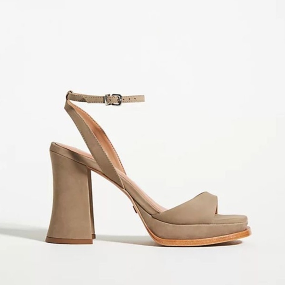 Anthropologie Vicenza Strappy Platform Heels 40/9.5